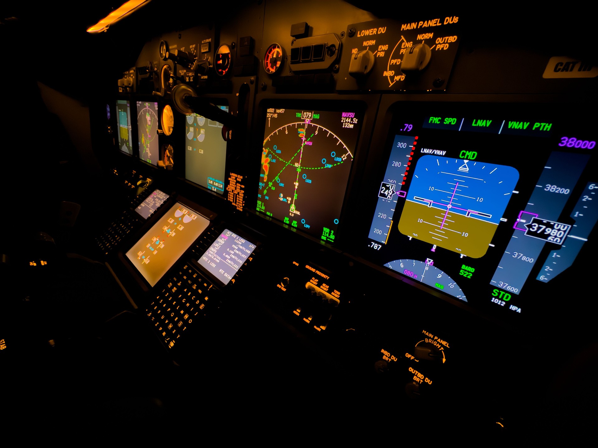 Boeing cockpit instruments